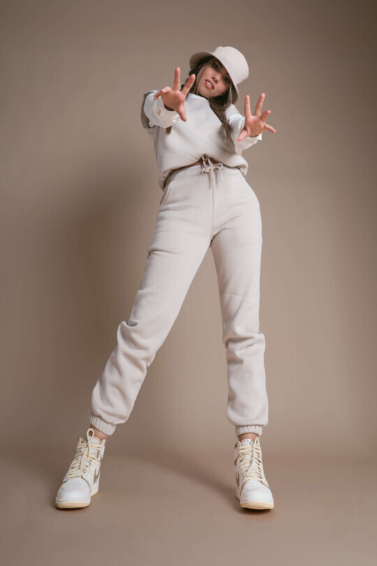 BERFUĞ KIRAN MINK RISE THREE THREAD TRACKPANTS - BERFUĞ KIRAN