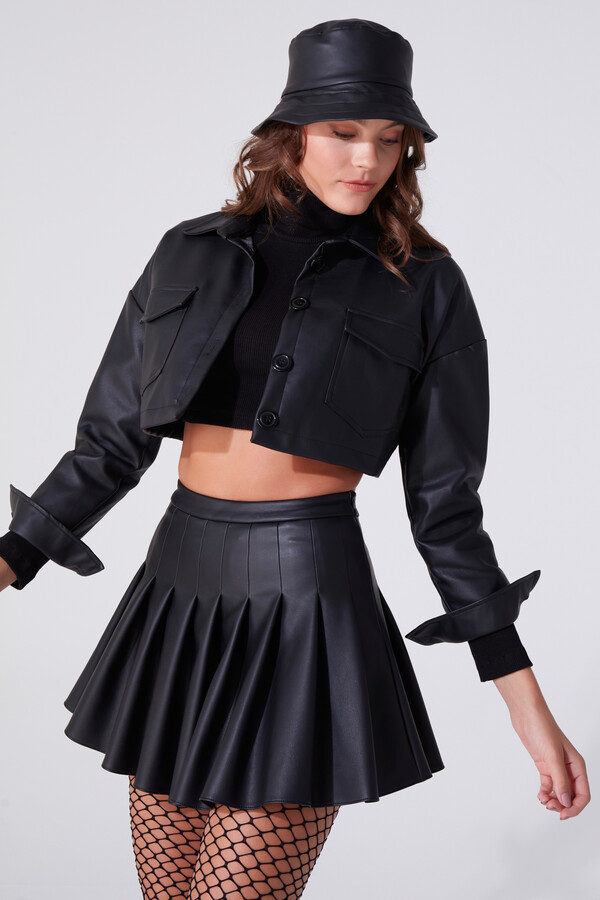 SHORT LEATHER JACKET - BERFUĞ KIRAN