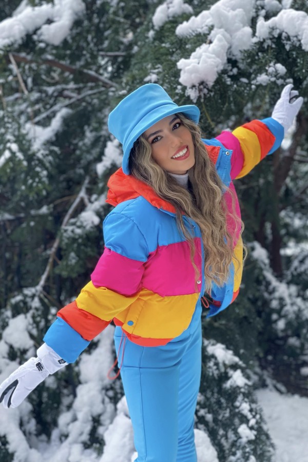 COLORED SHORT COAT - 1