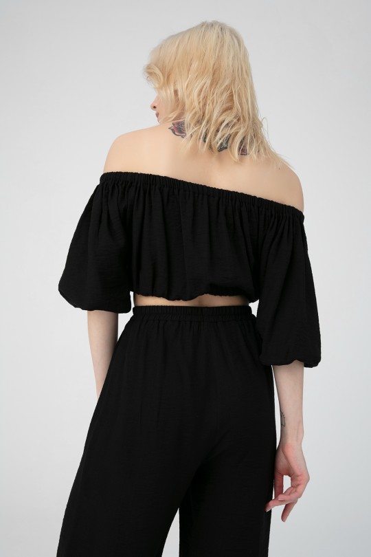 ELASTİC SHOULDER BLOUSE - 4