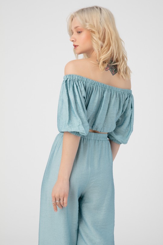 BERFUĞ KIRAN - ELASTİC SHOULDER BLOUSE (1)