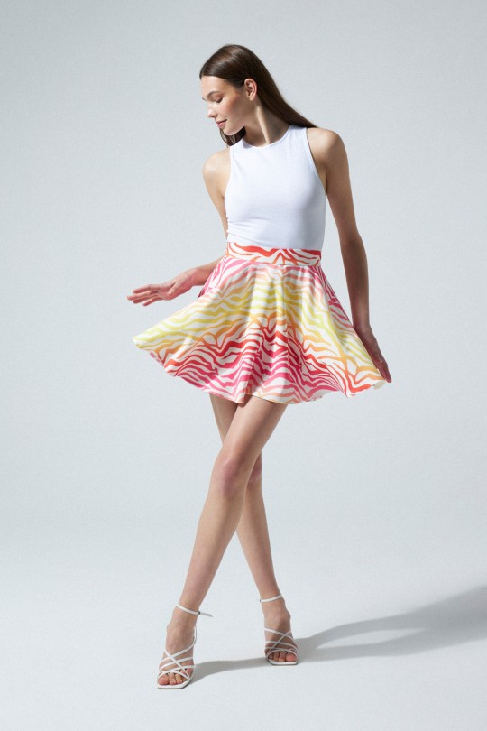 ruffled mini skirt written pattern 