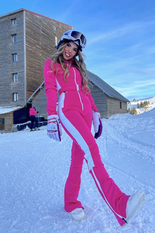  GESTREIFTER SPANISCHER BEIN SKI JUMPSUIT - 6