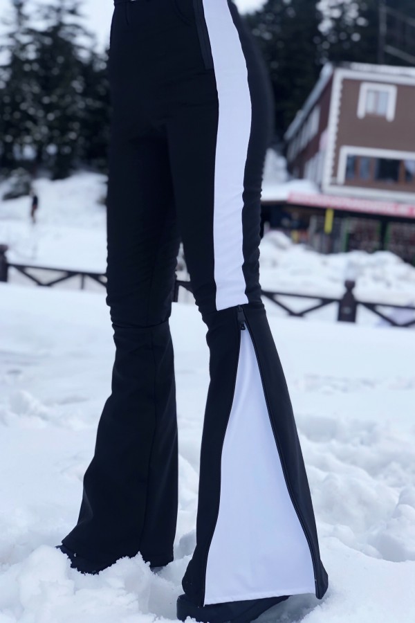  GESTREIFTER SPANISCHER BEIN SKI JUMPSUIT - 4