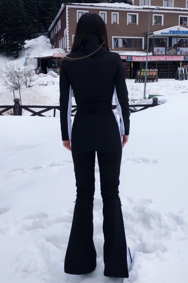  GESTREIFTER SPANISCHER BEIN SKI JUMPSUIT - 8