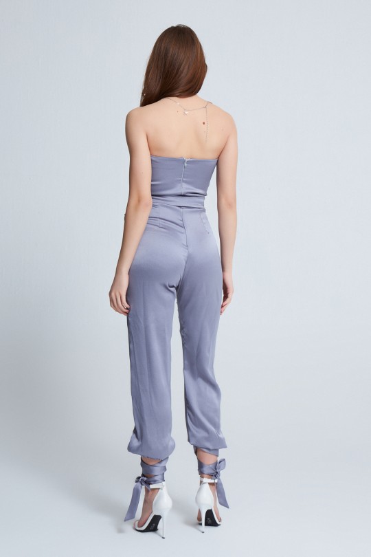 GRAUER SATIN-JUMPSUIT - 3