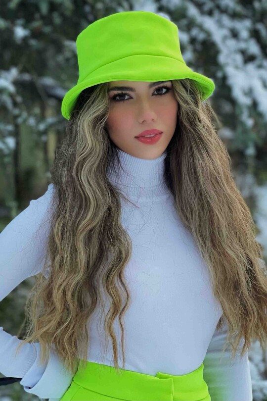 Green Softshell Bucket Hat - 3