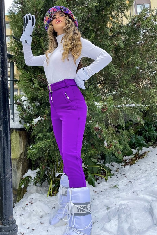 HIJAB SKI PANTS PURPLE - 2