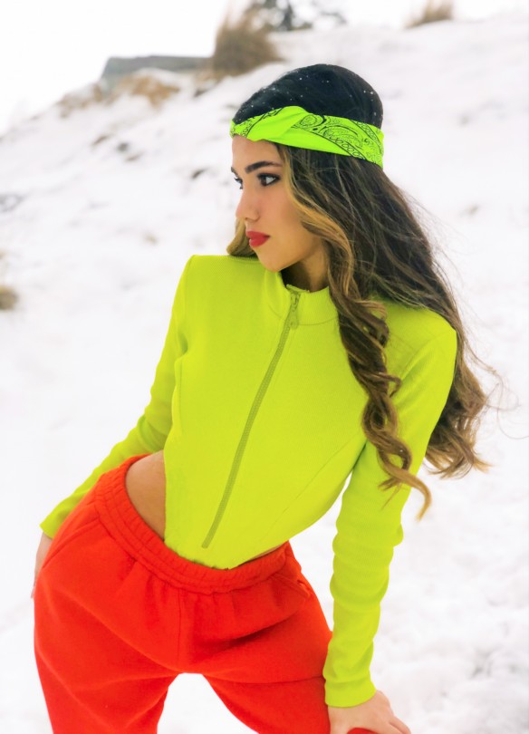 BERFUĞ KIRAN - BODYSUIT WITH OPEN FRONT ZIPPER (1)