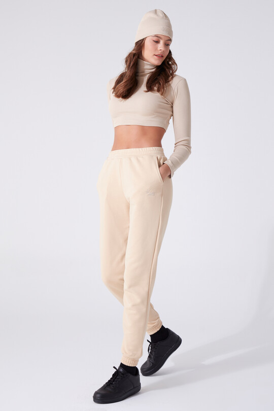  HIGH WAIST TROUSERS WITH RUBBER ANKLES 