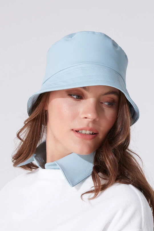 LEATHER BUCKET HAT - 1