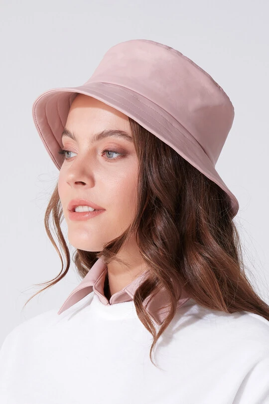 LEATHER BUCKET HAT - 2