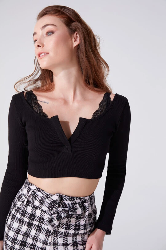  LONG SLEEVED CROP - 2