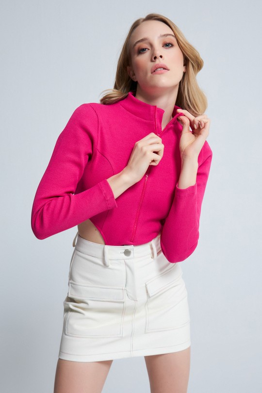 BERFUĞ KIRAN - OPEN SIDES WITH ZIPPER BODYSUIT (1)