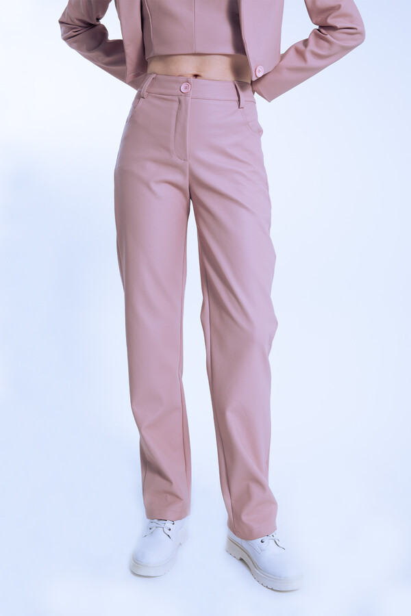 PINK LEDERHOSE MIT FLACHEM BEIN - 3