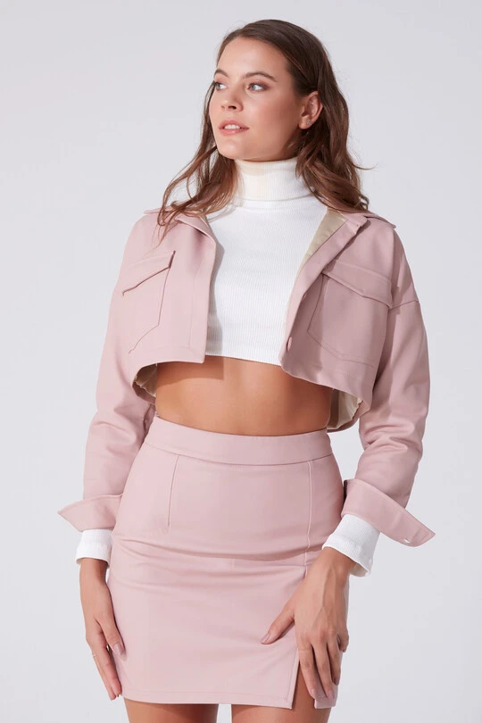BERFUĞ KIRAN - SHORT LEATHER JACKET (1)