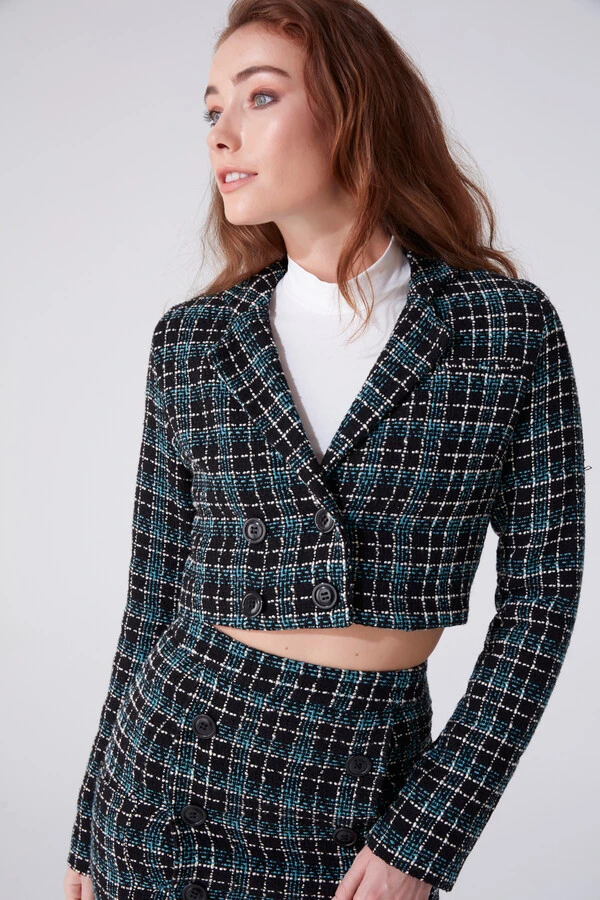 SHORT JACKET WITH BREAKER COLLAR - 2