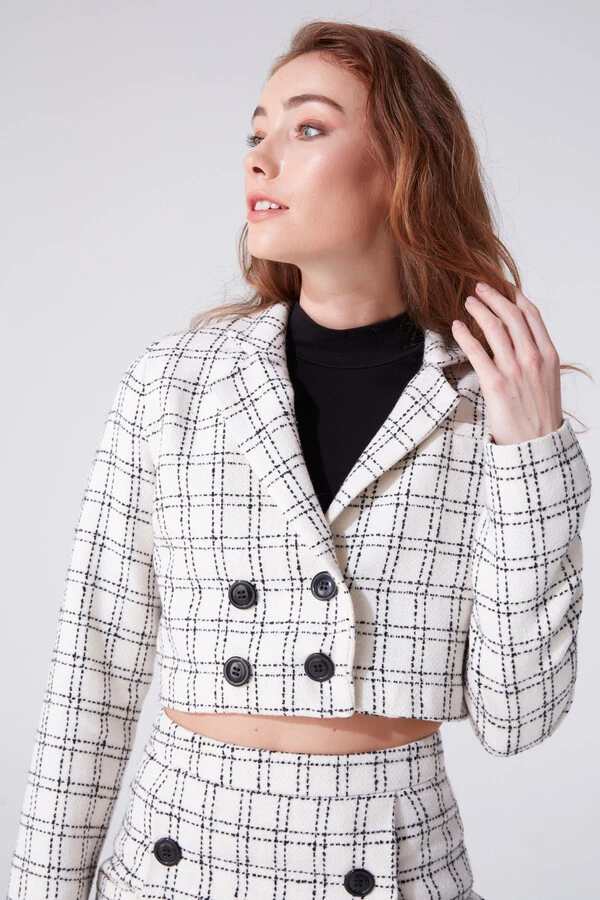 SHORT JACKET WITH BREAKER COLLAR - 2