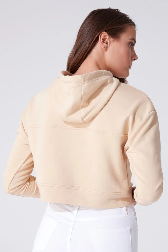 SHORT SWEATSHIRT WITH HOOD - 3