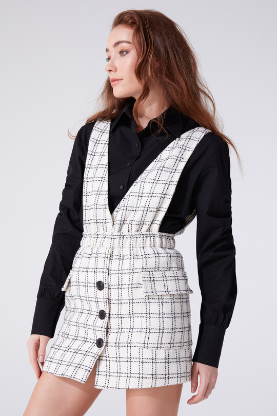 BERFUĞ KIRAN - KARIERTES GILE-KLEID (1)