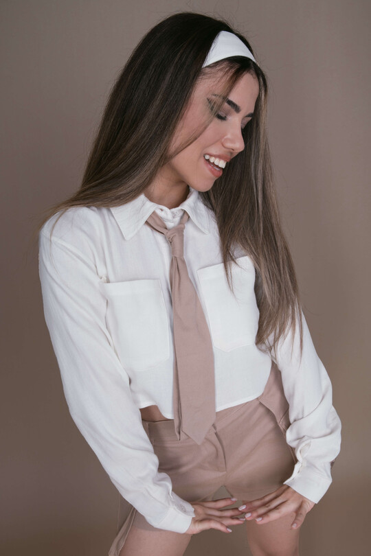 MINK WOMEN'S TIE - 1