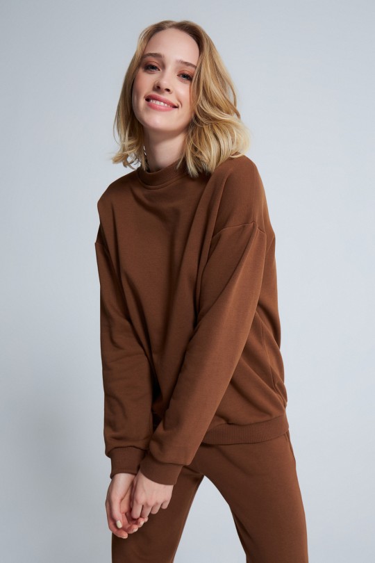 OVERSIZE SWEATSHIRT BROWN 