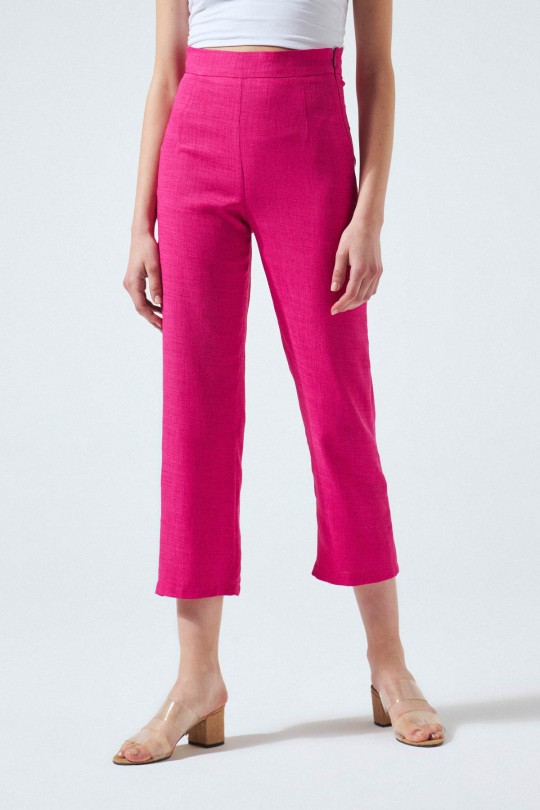 Pink Cropped Pants - 2