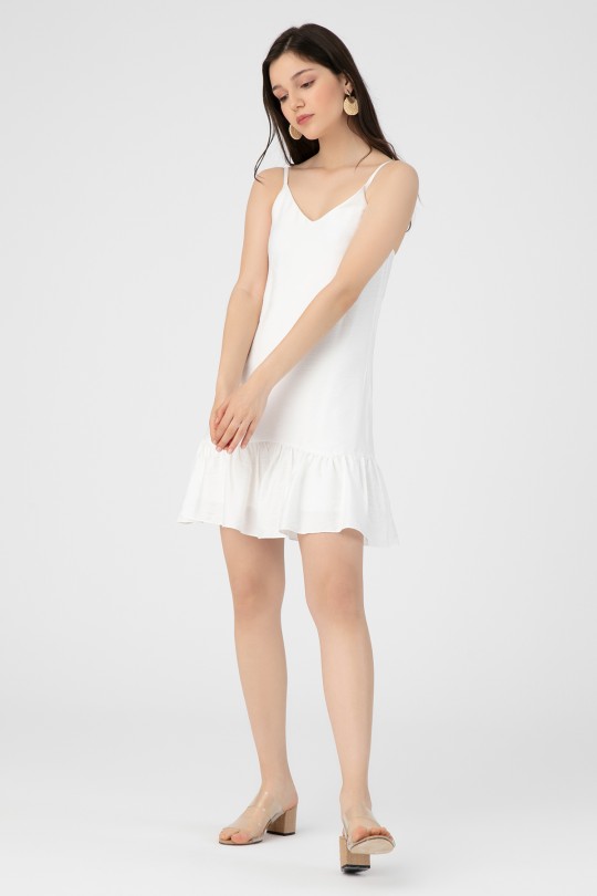 RUFFLED HANGING SALAS SHORT DRESS 