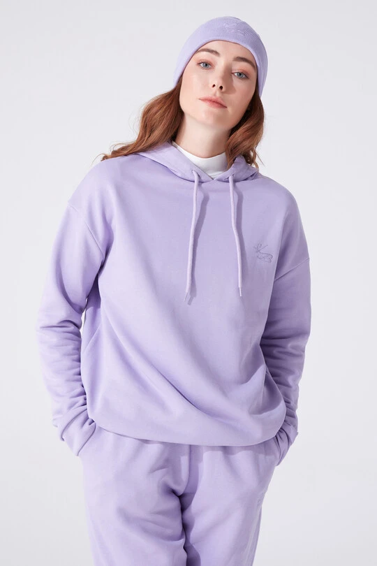  SCHARFSCHNITTSWEATSHIRT MIT KAPUZE - 1