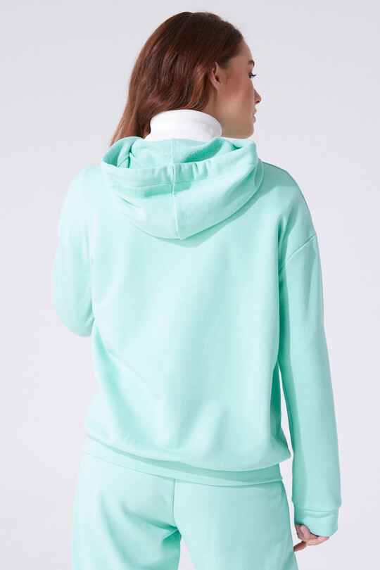 SCHARFSCHNITTSWEATSHIRT MIT KAPUZE - 3