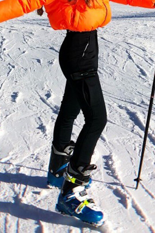 Schwarze Skihose mit schmalem Bein - 2