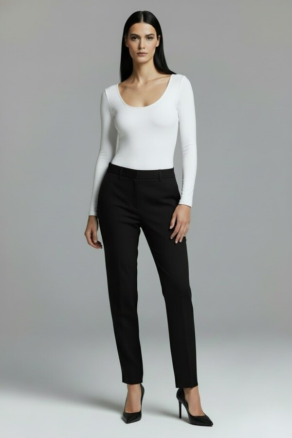 SCHWARZE WINTERZIGARETTENHOSE - 2