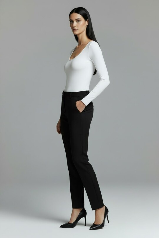 SCHWARZE WINTERZIGARETTENHOSE - 5