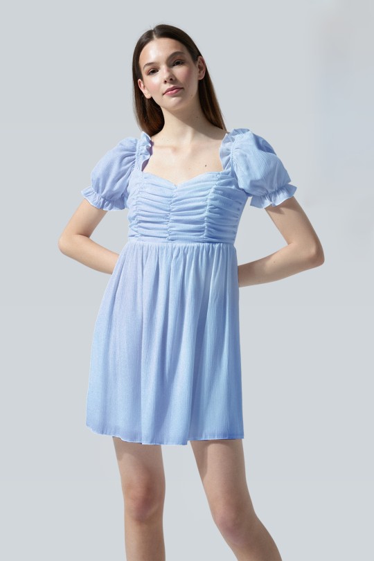 SHORT DRESS BLUE - Thumbnail
