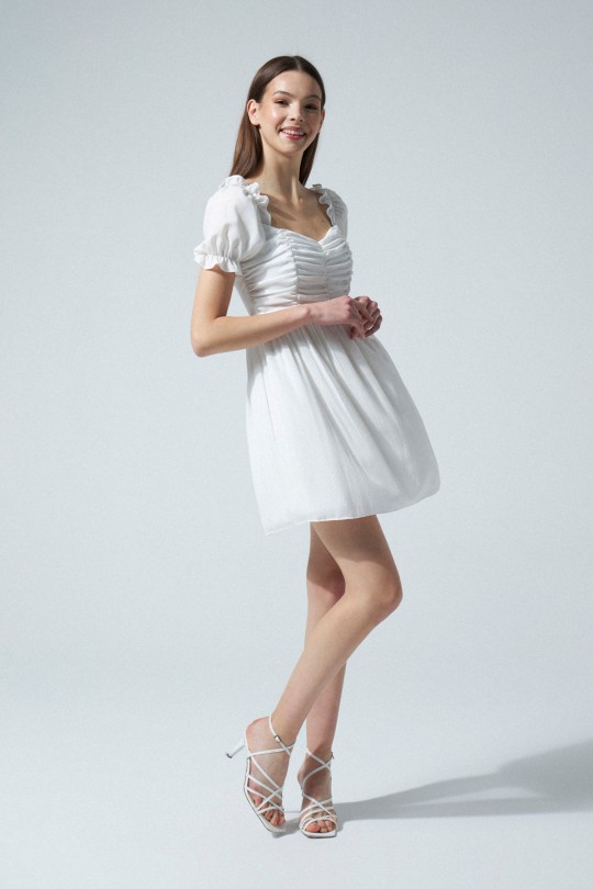 SHORT DRESS WHITE 