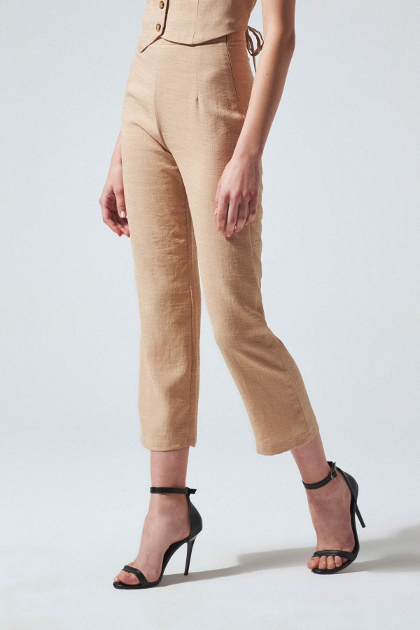 SHORT LEG PANTS MINK - 2