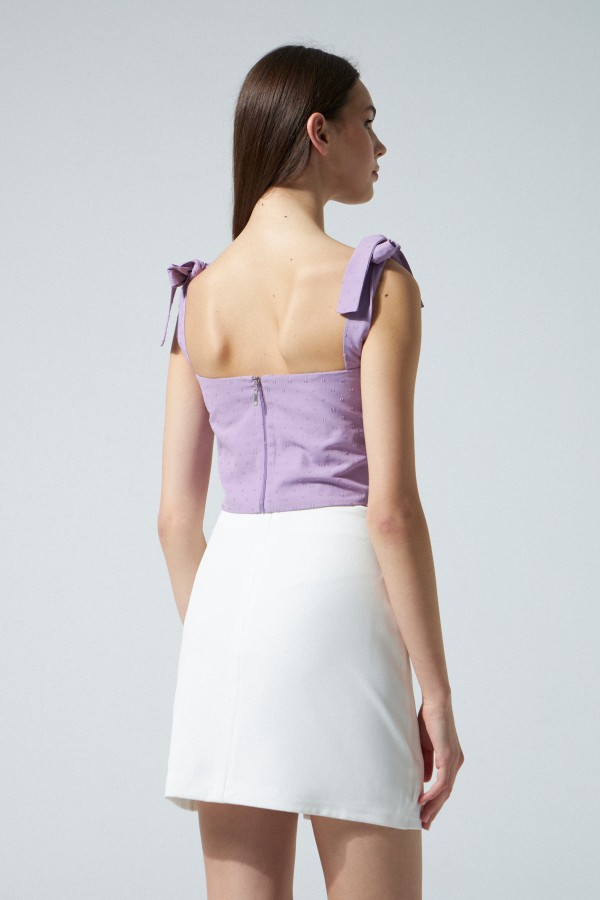 SHOULDER-HOP BUSTIER LILAC - 3