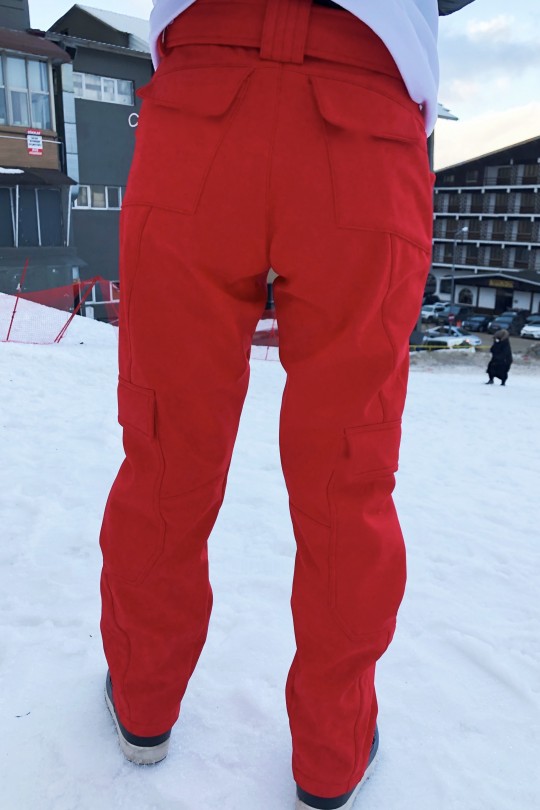 SKI TROUSERS WITH RAIN INSIDE CARGO POCKET - 8