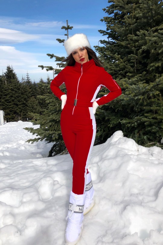 SKI JUMPSUIT MIT STREIFEN AN DEN SEITEN 