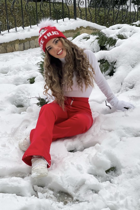 SPANISH LEG SKI PANTS RED - 5