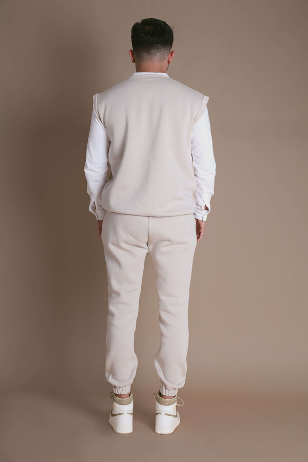 THREE THREAD TRACKROOM PANTS WITH MINK WINDER - 4