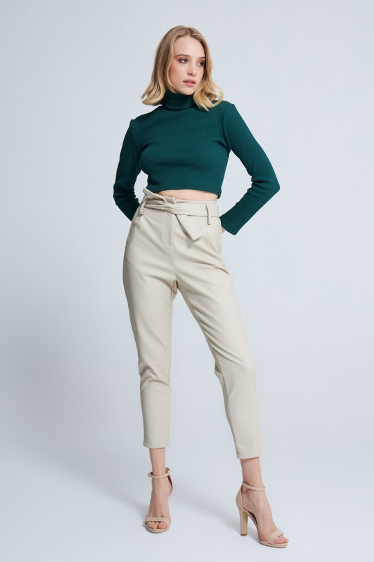 BERFUĞ KIRAN - THROAT CROP DARK GREEN (1)