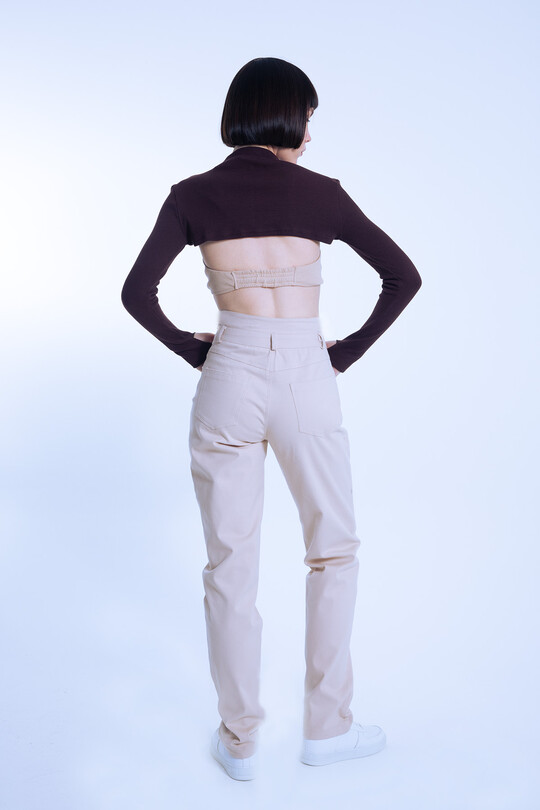 Vizon Double Belt Waist Detail Pants - 5