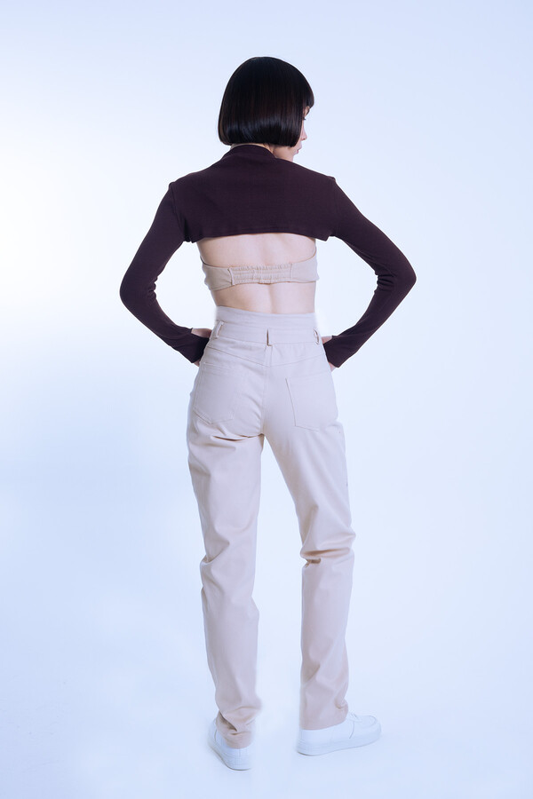 Vizon Double Belt Waist Detail Pants - 5