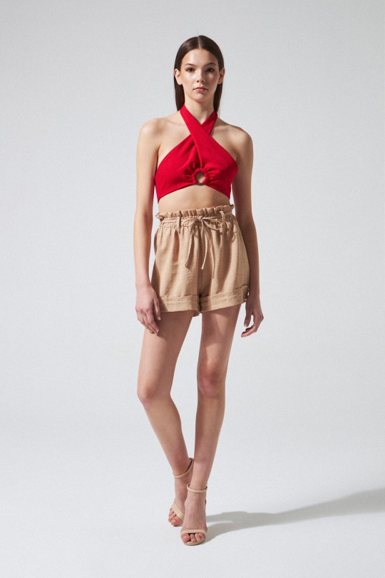 Vizon elastischer Bund lässige Shorts - 1