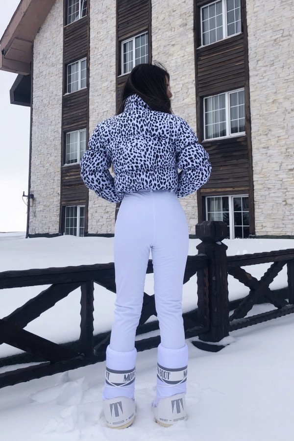WEISSE SKIHOSE MIT ENGEM BEIN - 5
