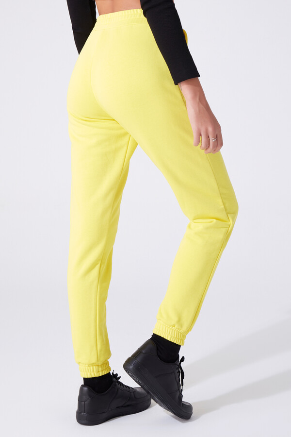 HIGH WAIST TROUSERS WITH RUBBER ANKLES - 3