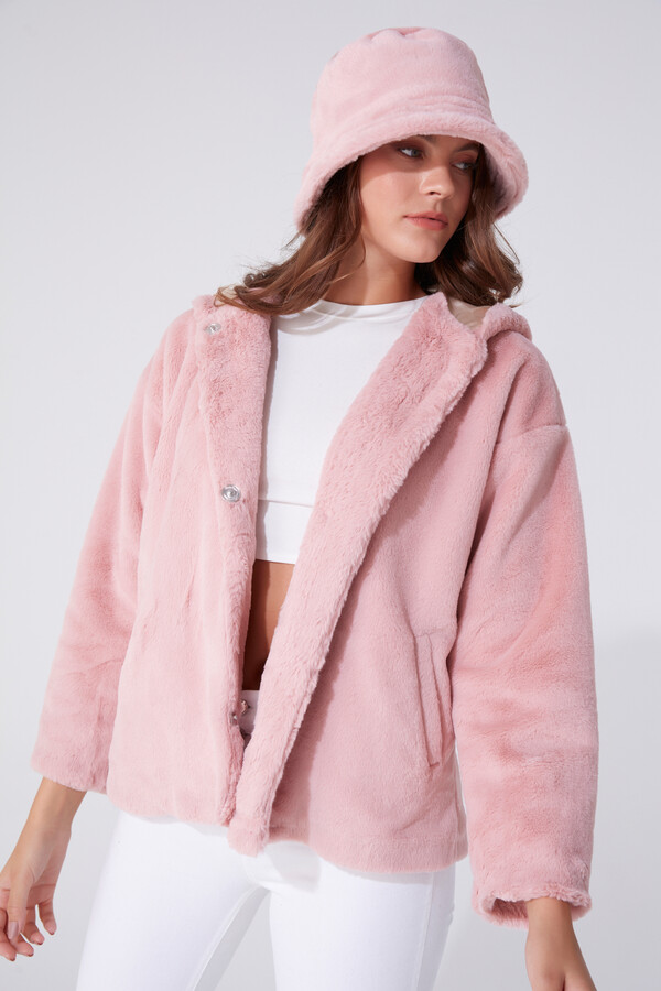 ZIPPERED PLUSH JACKET - BERFUĞ KIRAN